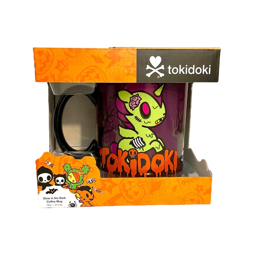 NEW Tokidoki Milo Zombie Halloween Glow in the Dark Coffee Mug 16oz/473ml NIB